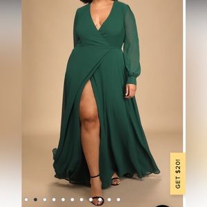 Maxi Dress Dark Green